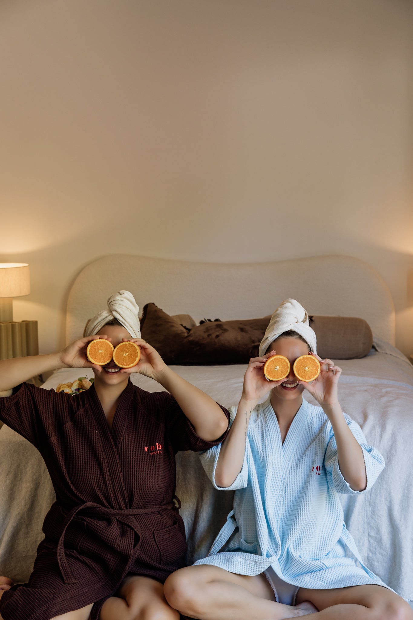 Robe Society Cotton Waffle Bath Robe - Espresso Martini