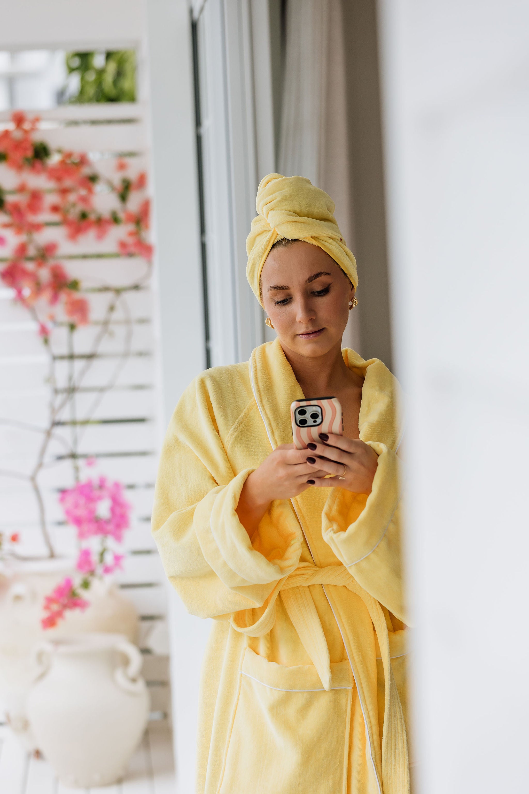 Robe Society Hair Towel - Lemon Drop