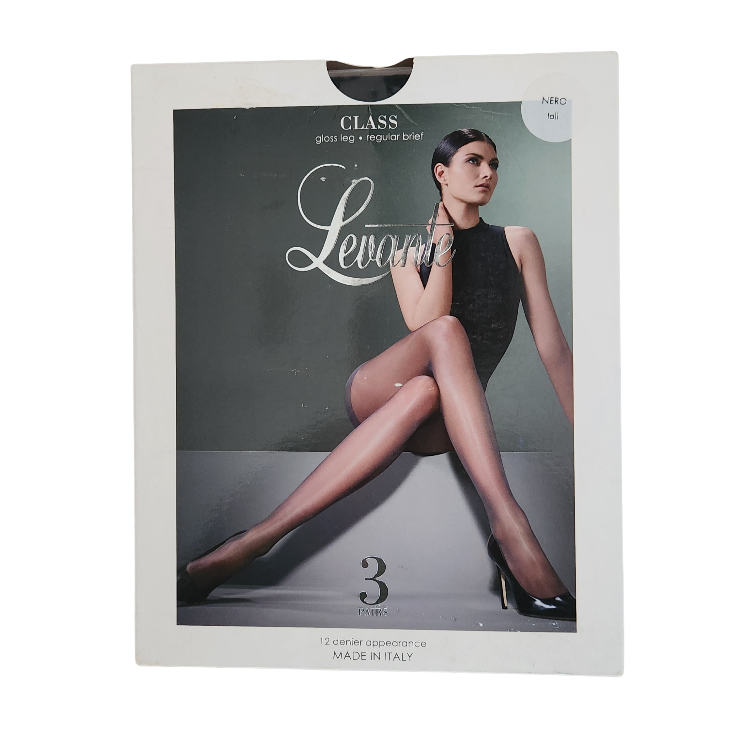 Levante Class Regular Pantyhose - 3pk - Nero