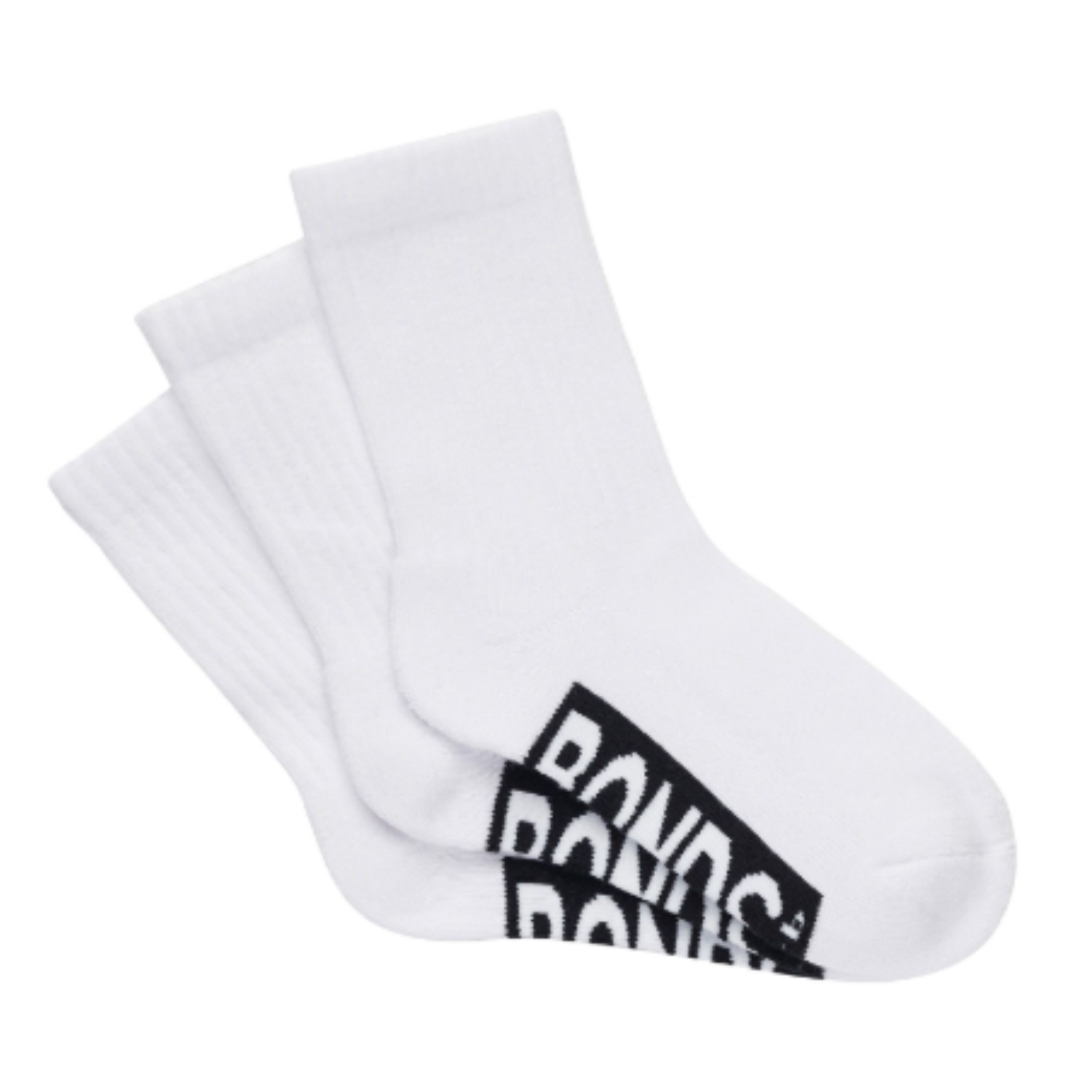 Bonds Cushioned Crew Sock - Childrens - 3pk - White