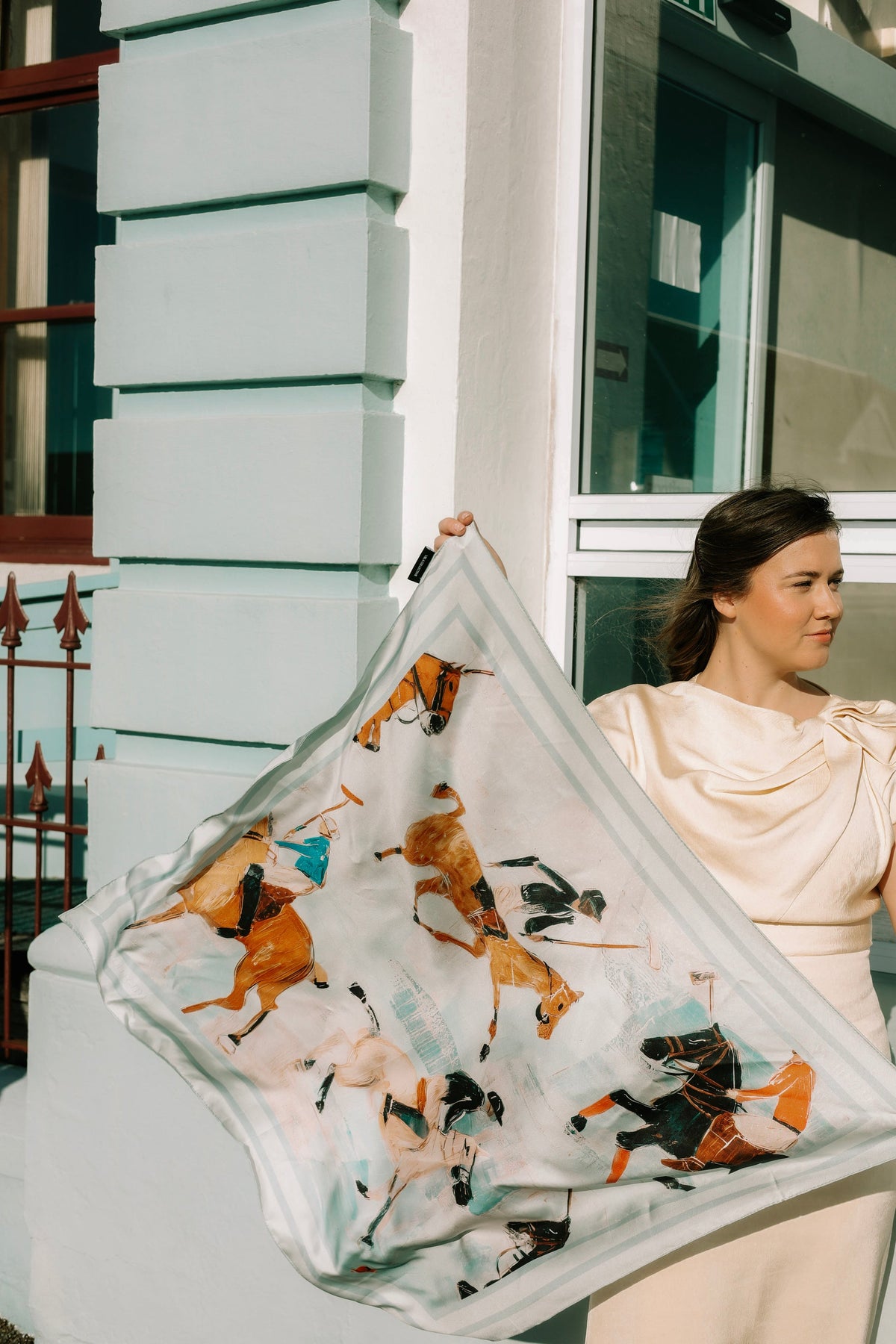 Vela Collective Le Polo Club Silk Scarf