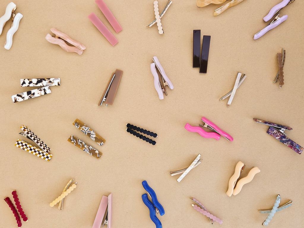 Olympia Zimi Slide Hair Clips - Butter