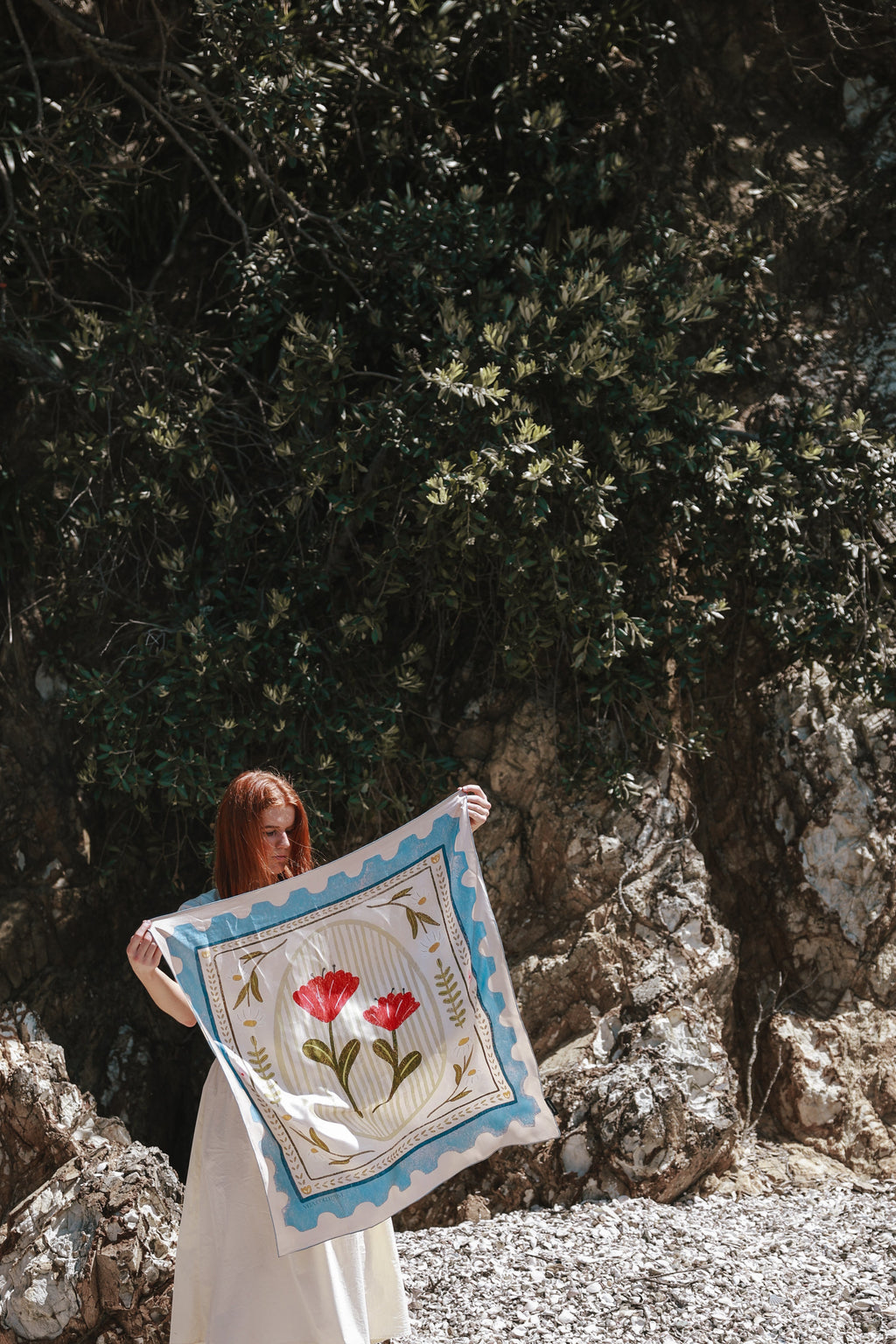 Vela Collective Daisy Silk Scarf