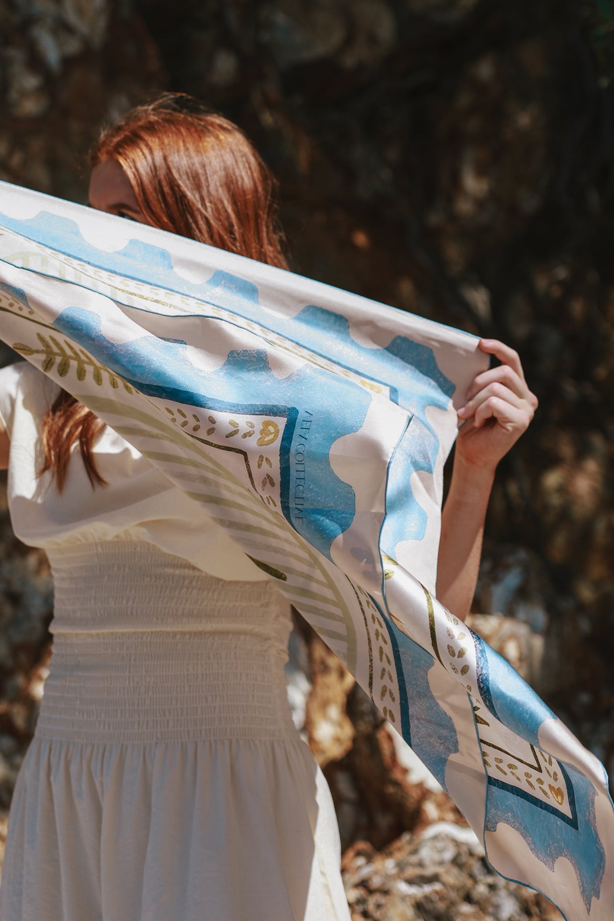 Vela Collective Daisy Silk Scarf