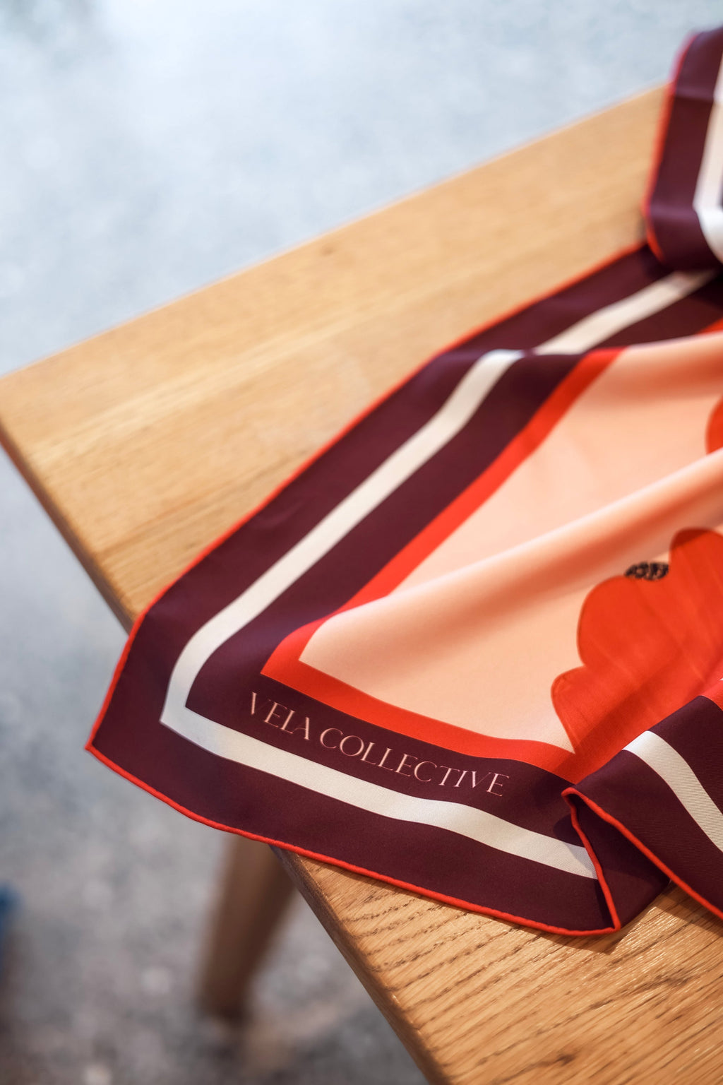 Vela Collective Ruby Silk Scarf