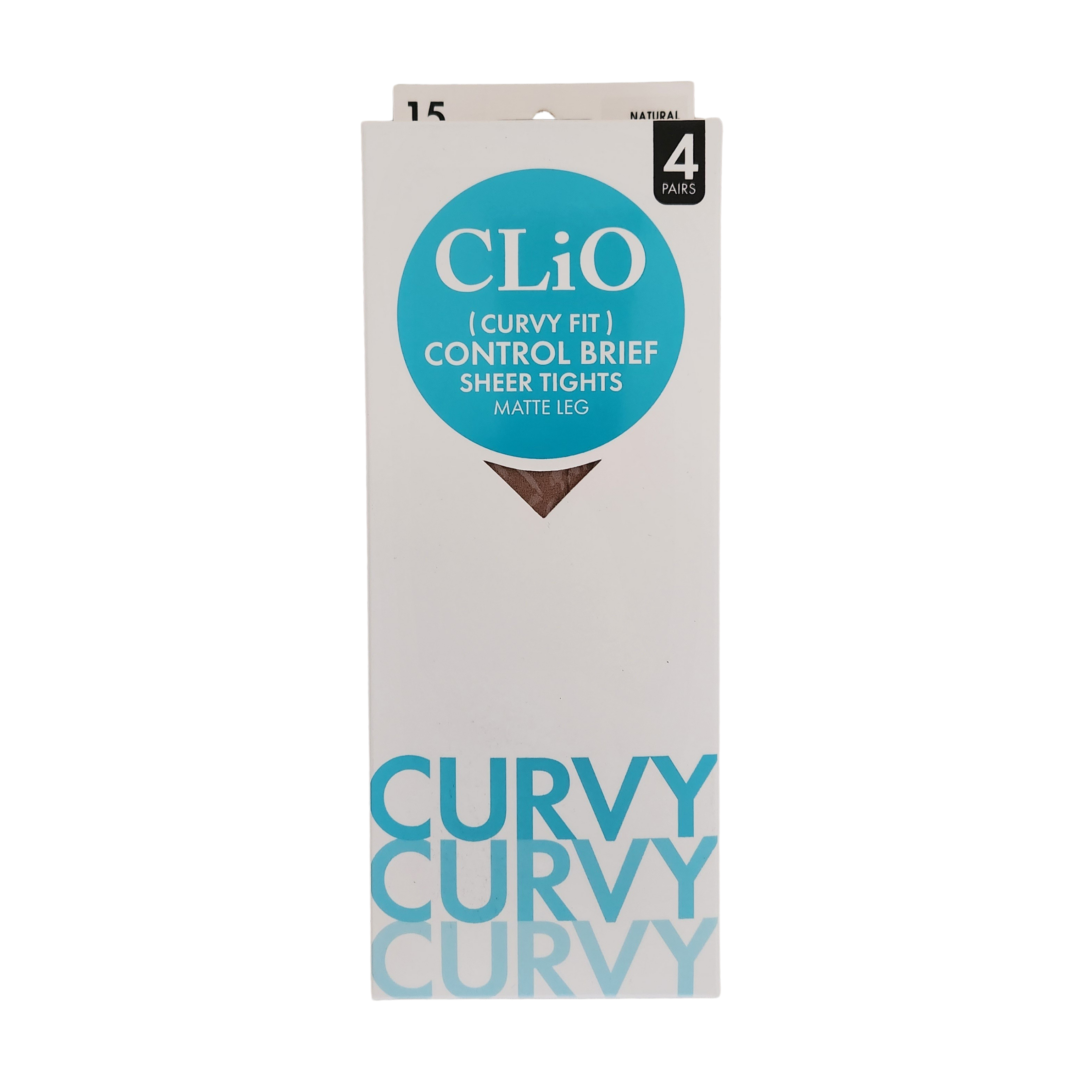 Clio Curvy Fit Control Sheer Tights Matte Leg 4pk