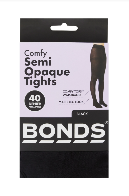 Bonds Opaque Tights - Black - 40 Denier