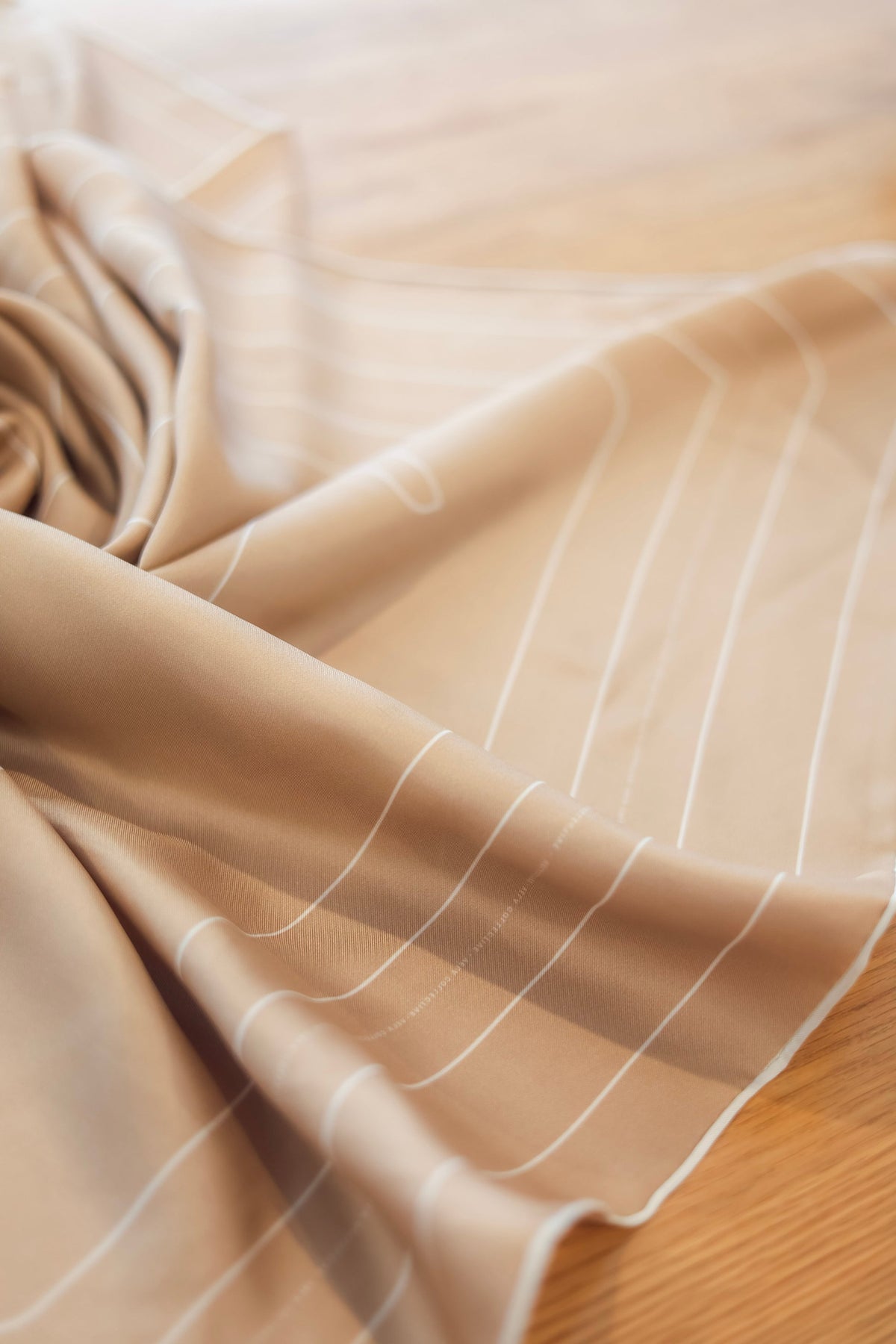 Vela Collective Basic Beach House Beige & Ivory Silk Scarf