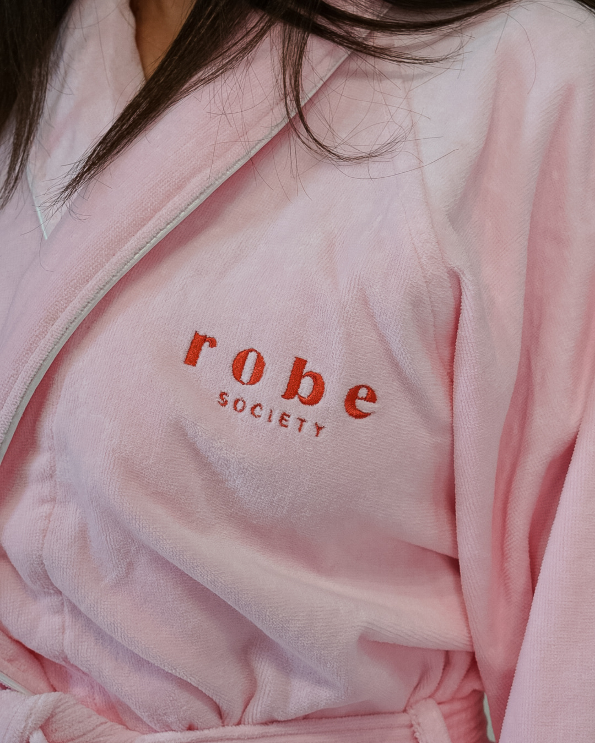 Robe Society Cotton Velour Bathrobe - Marshmallow Fluff