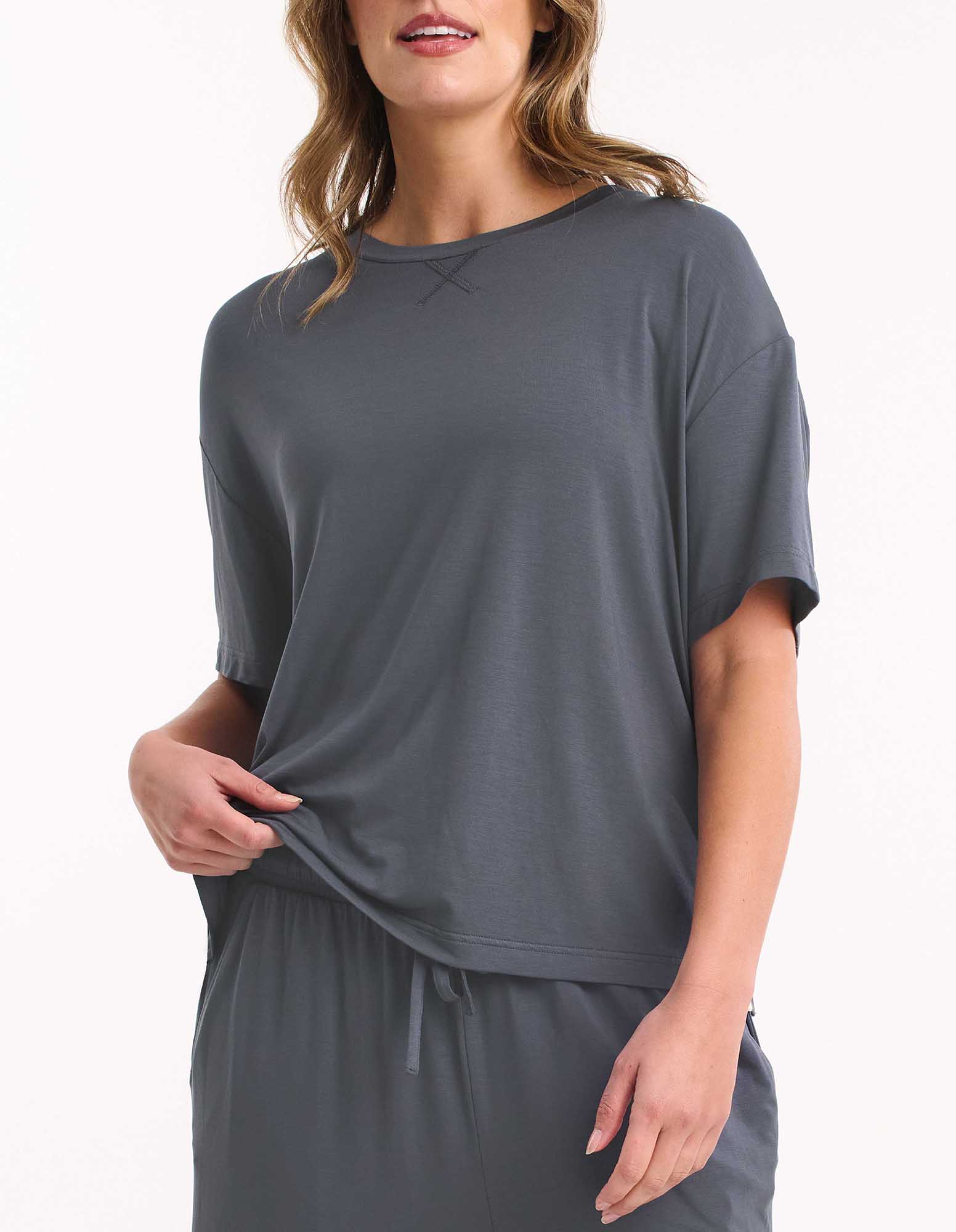 Ambra Relaxed Tee - Steel