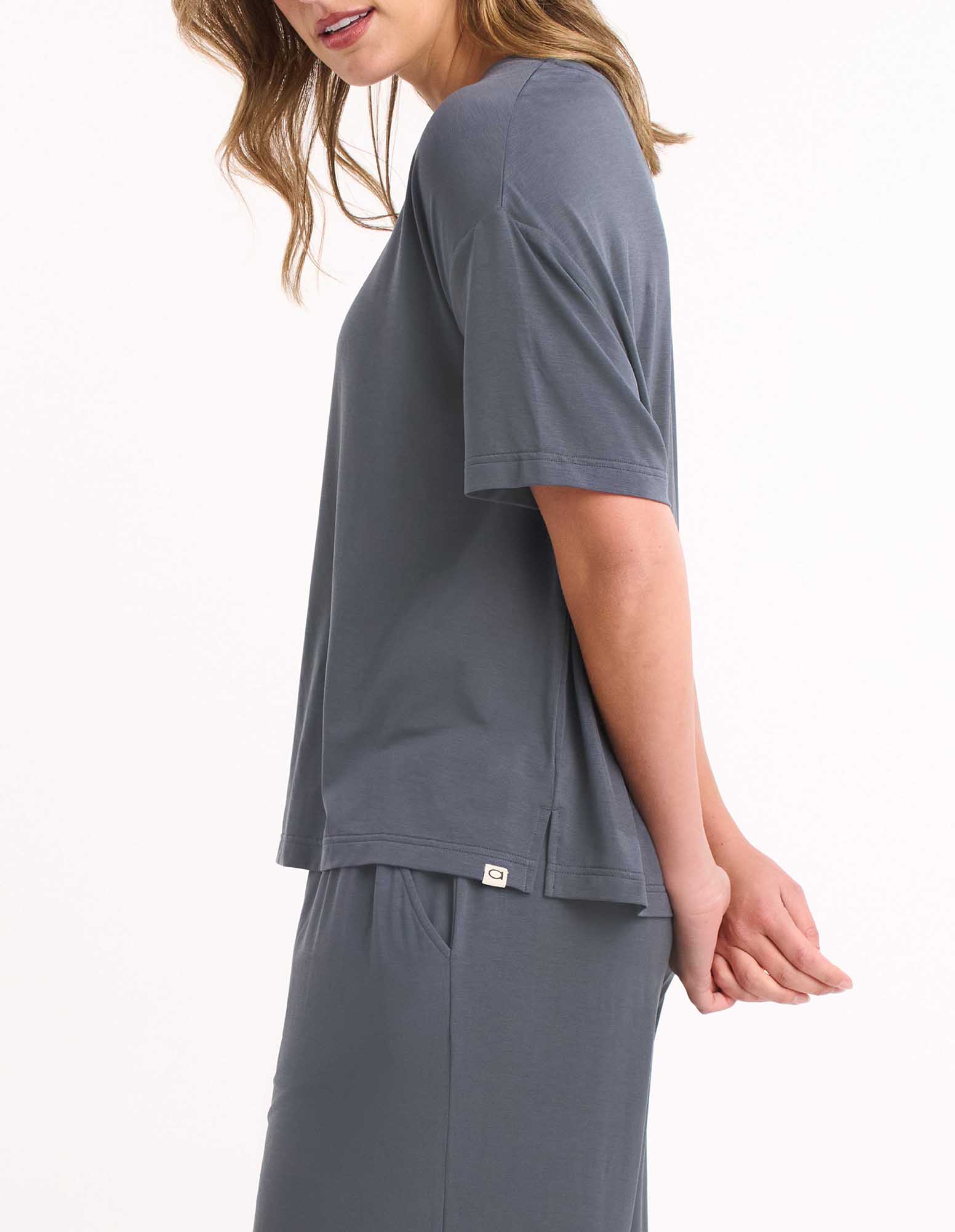 Ambra Relaxed Tee - Steel