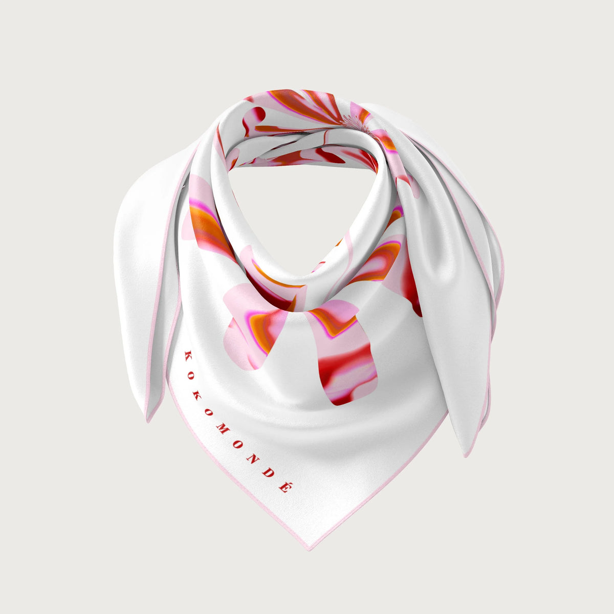 Koko Monde Aurora Tea Rose Silk Scarf