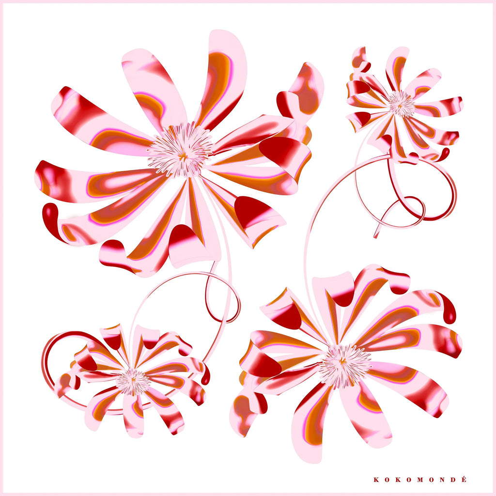 Koko Monde Aurora Tea Rose Silk Scarf
