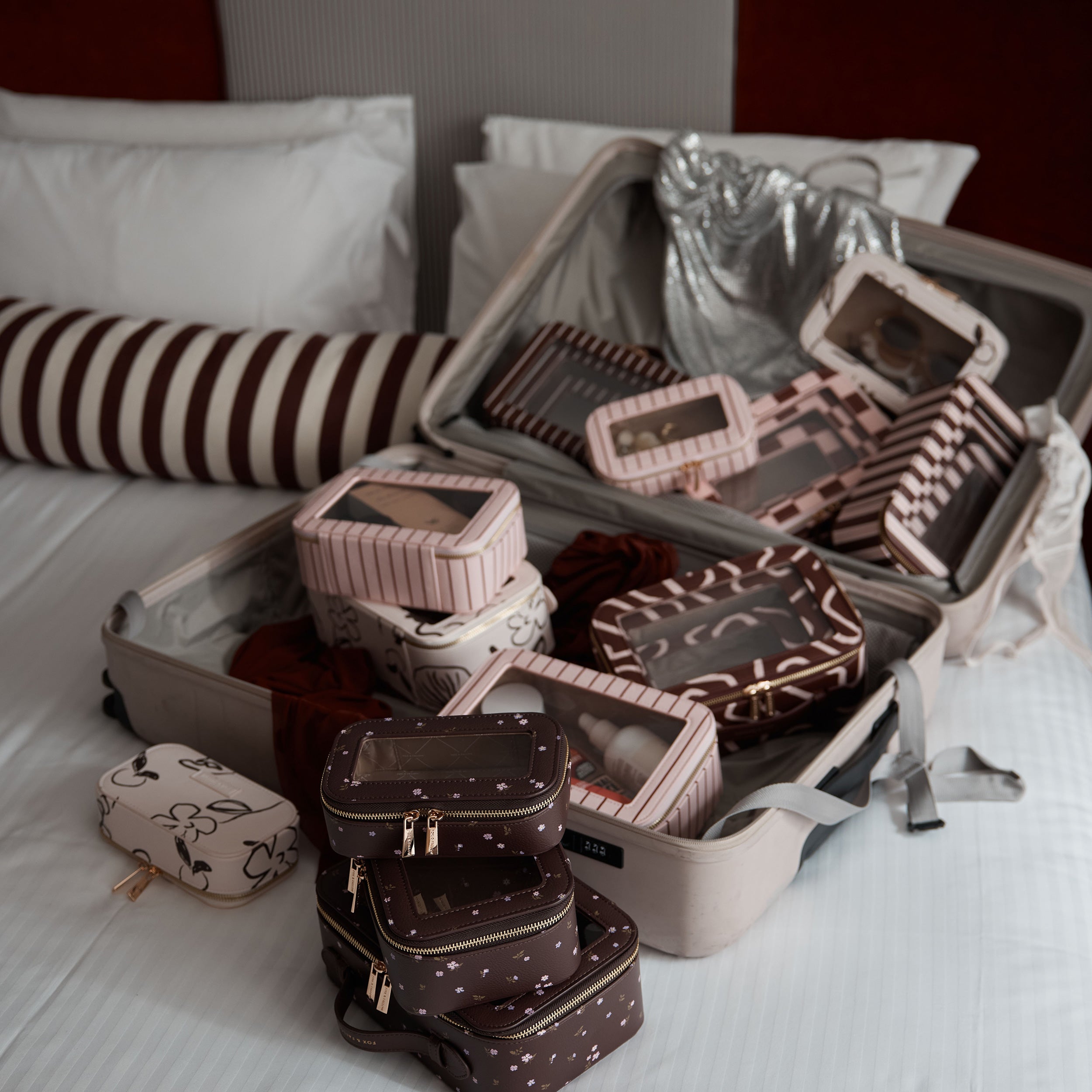 Fox & Fallow Amalfi Cosmetic Nested Trio Set