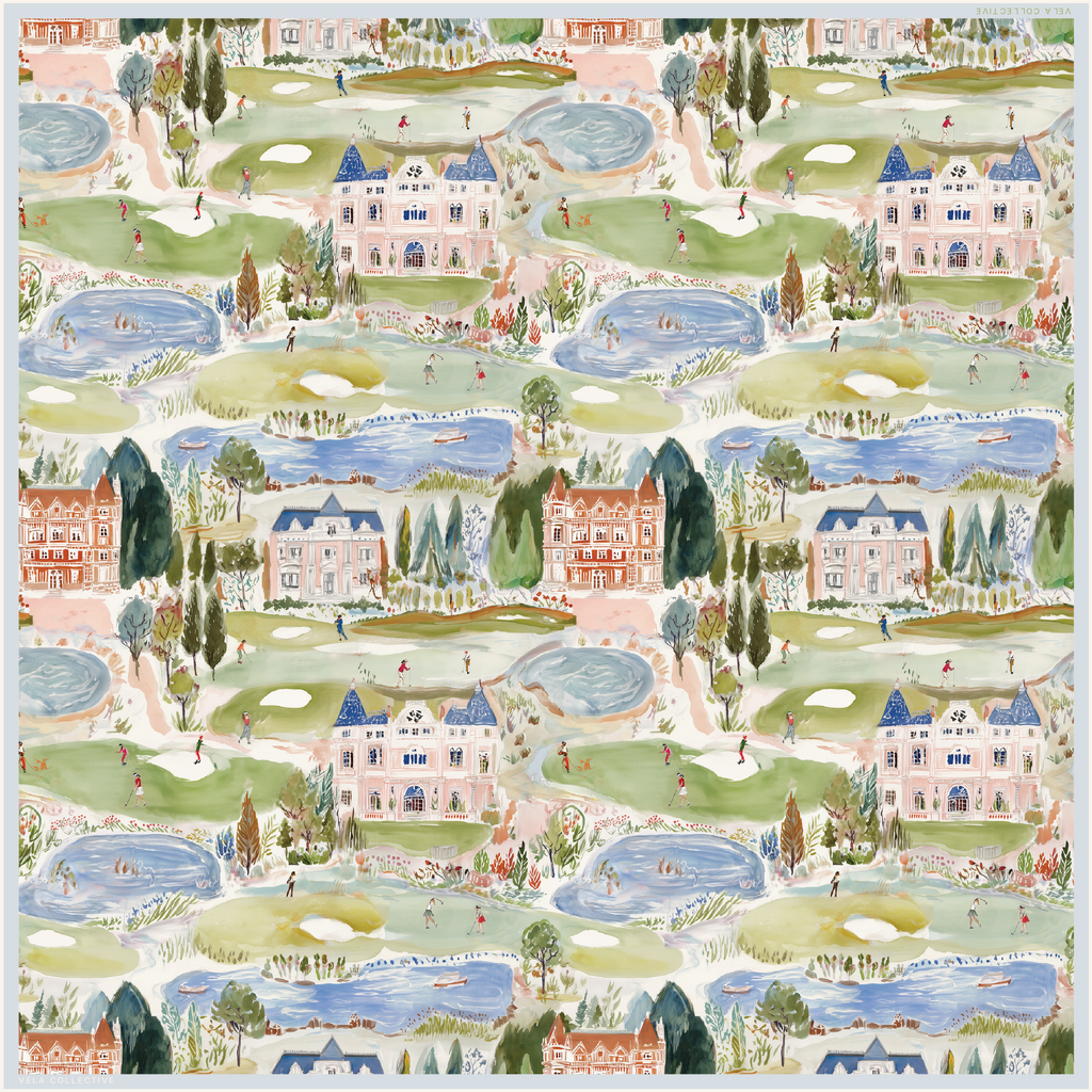 Vela Collective Golf de Murtoli Silk Scarf