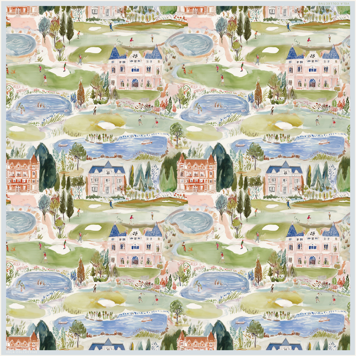 Vela Collective Golf de Murtoli Silk Scarf