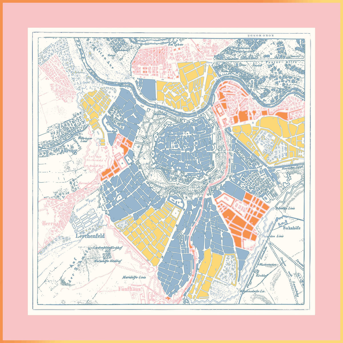 Koko Monde Atlas Powder Pink Silk Scarf