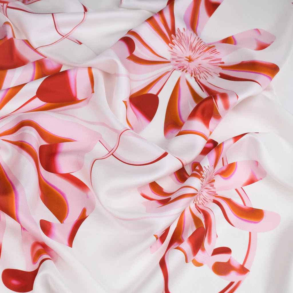 Koko Monde Aurora Tea Rose Silk Scarf