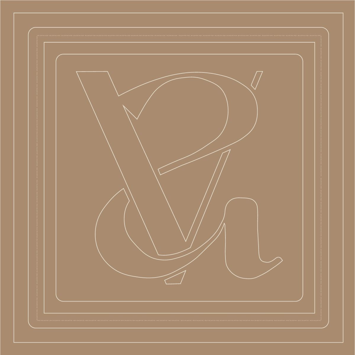 Vela Collective Basic Beach House Beige & Ivory Silk Scarf