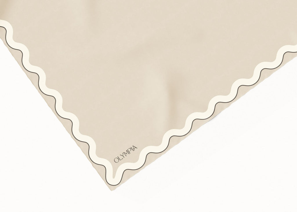 Olympia Sophie Scarf - Linen/Ricecake