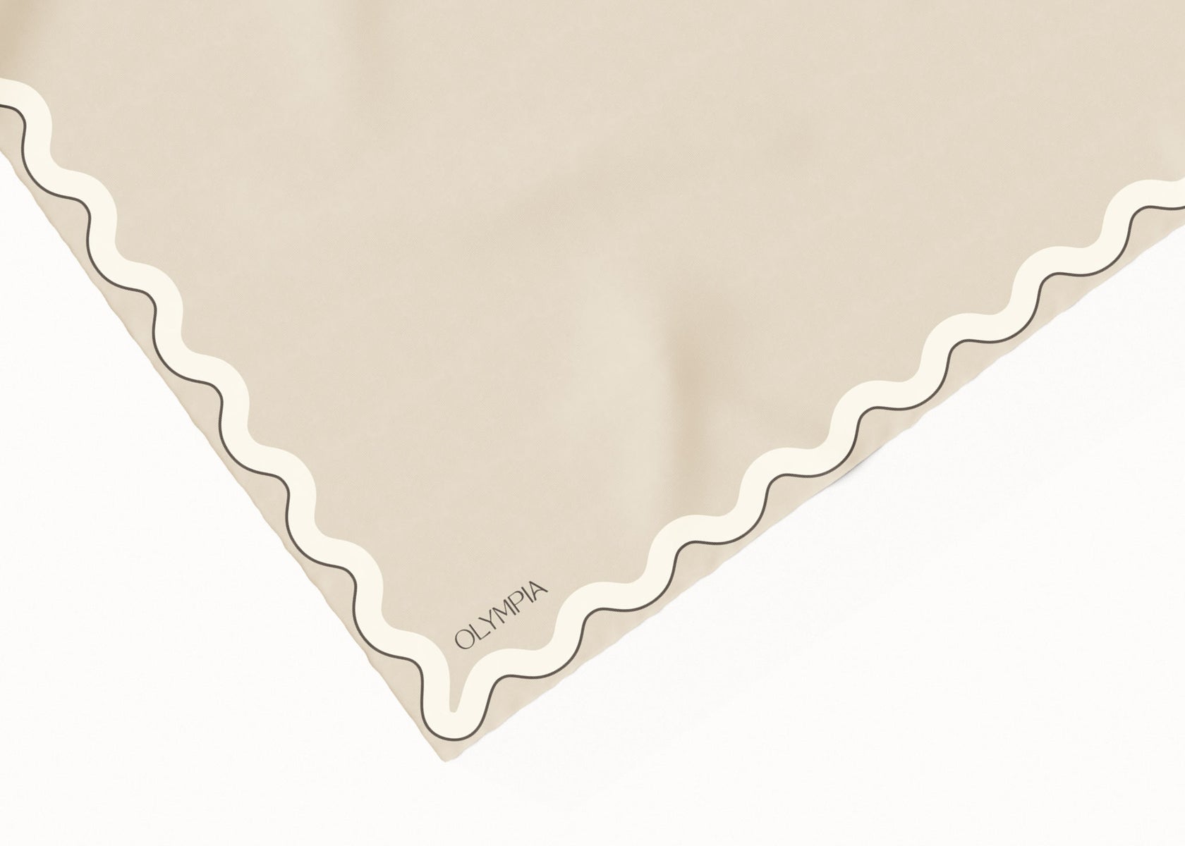 Olympia Sophie Scarf - Linen/Ricecake