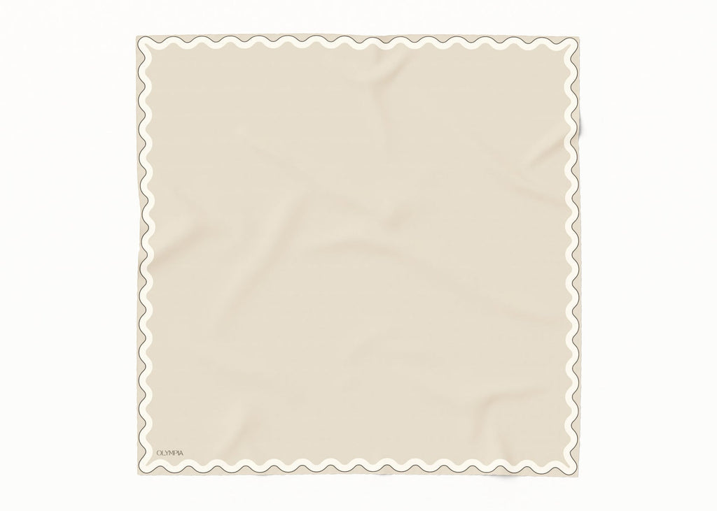 Olympia Sophie Scarf - Linen/Ricecake