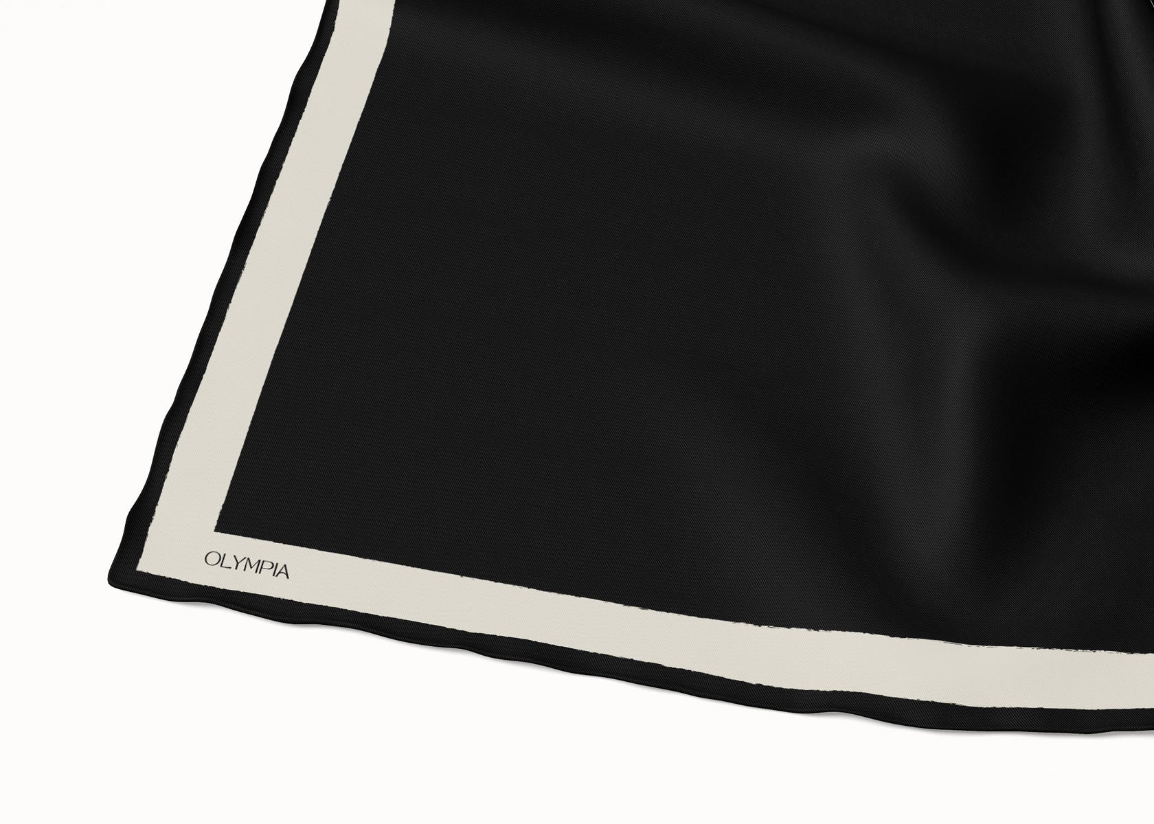 Olympia Pia Scarf - Ebony/Bone