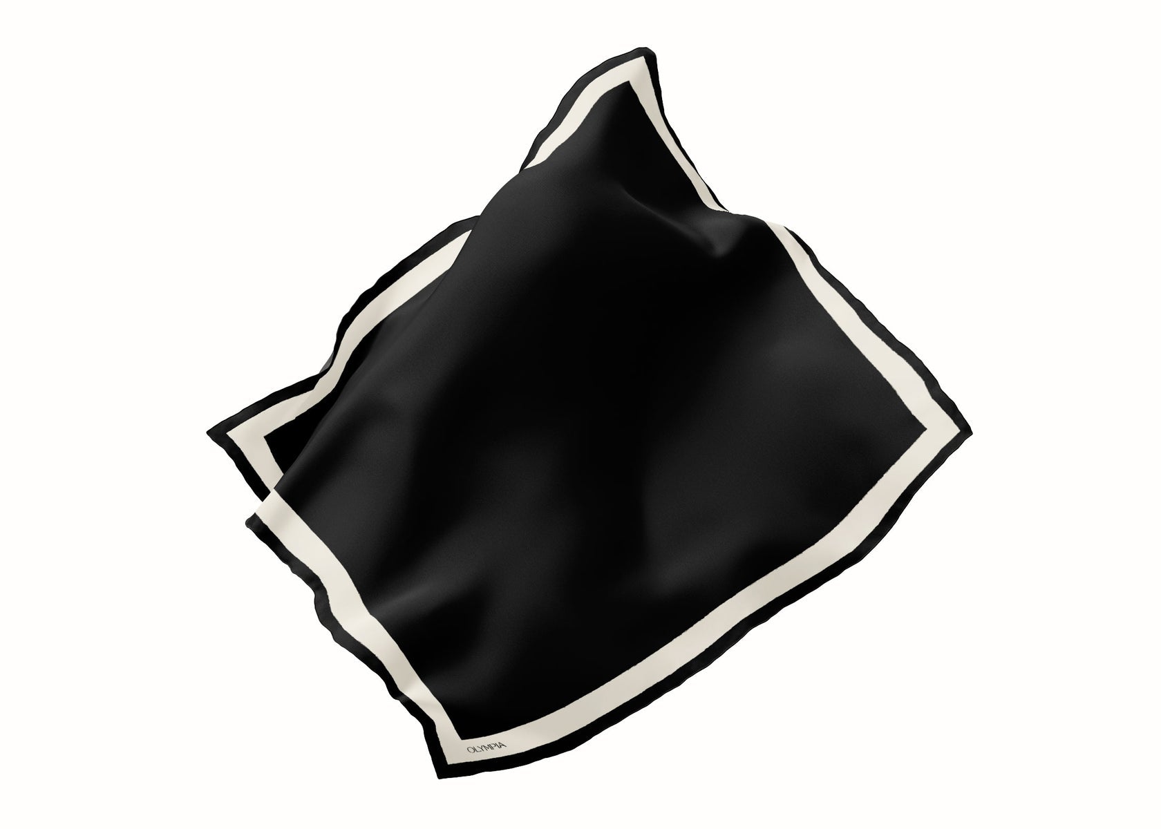 Olympia Pia Scarf - Ebony/Bone