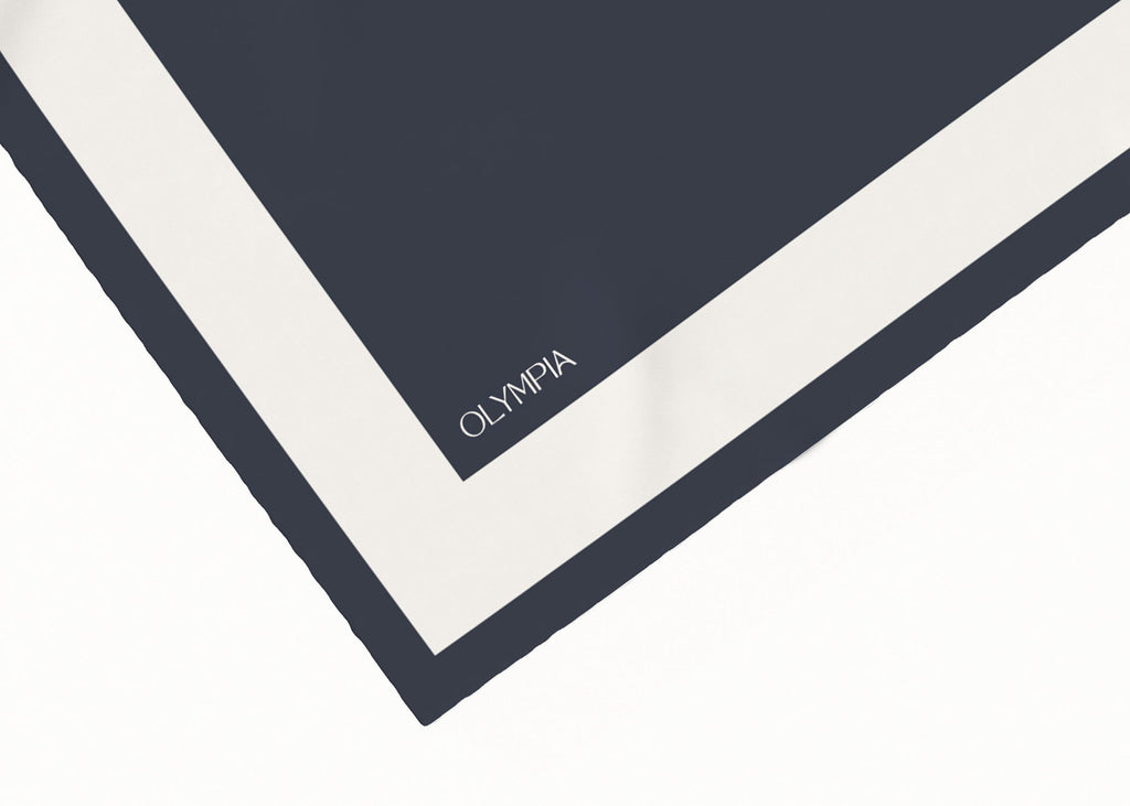 Olympia Imelda Scarf - Galaxy/Coconut Milk White