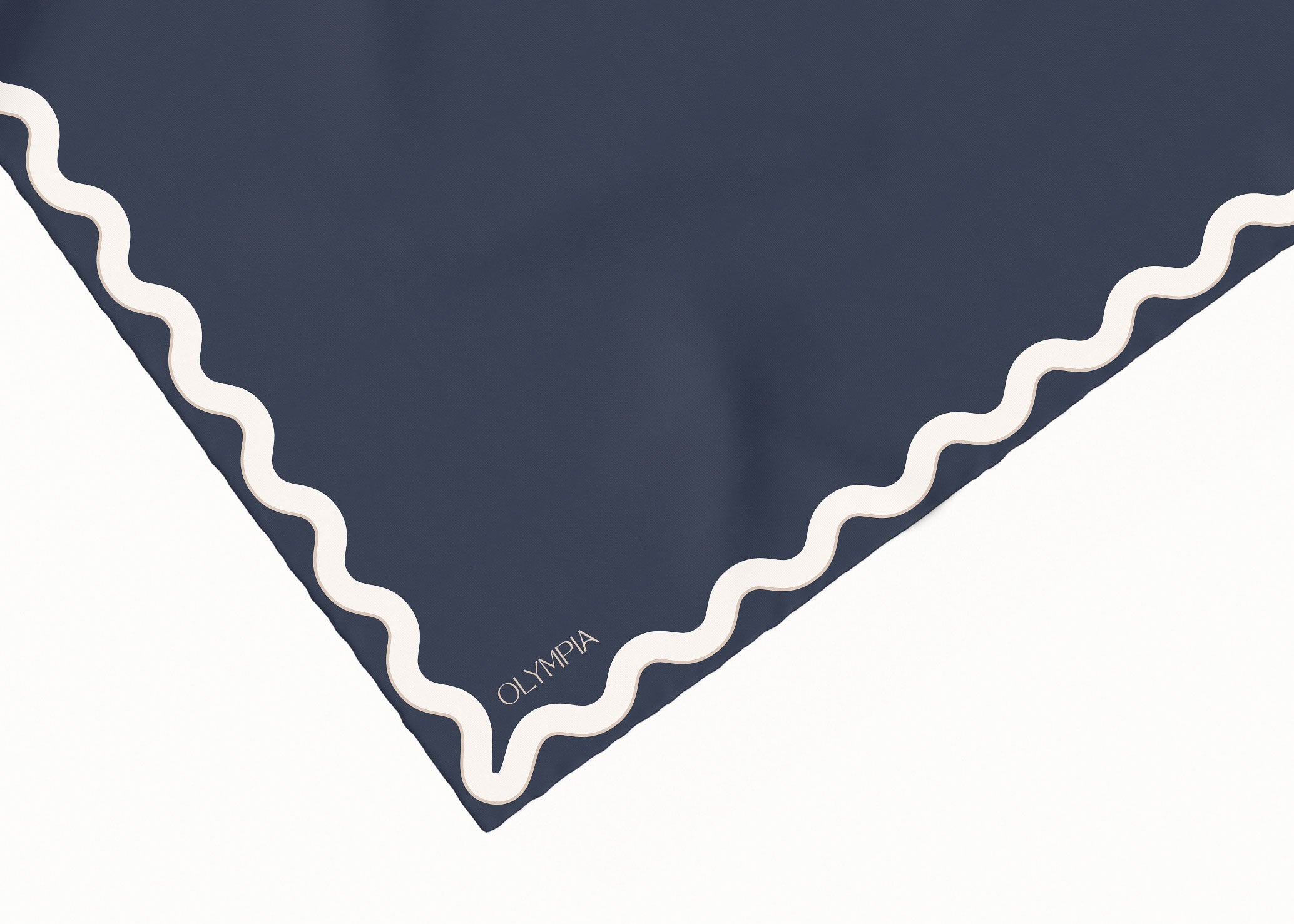 Olympia Sophie Midi Scarf - Inkwell/Dove
