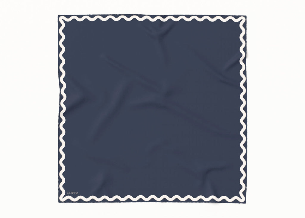 Olympia Sophie Midi Scarf - Inkwell/Dove