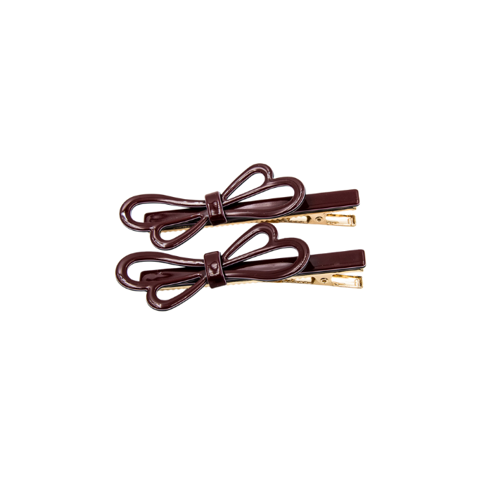 Panache Beulah Butterfly Clips - Burgundy