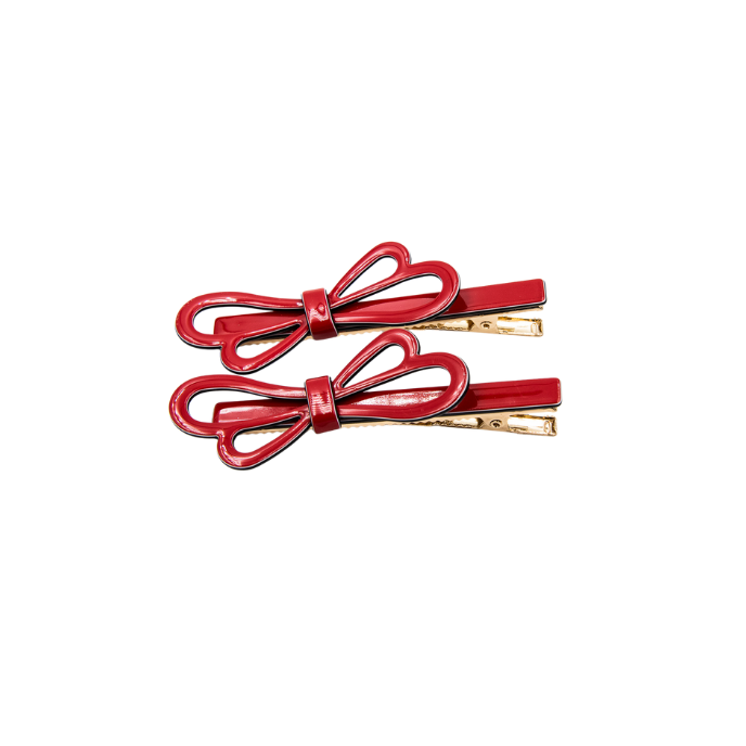 Panache Beulah Butterfly Clips - Red