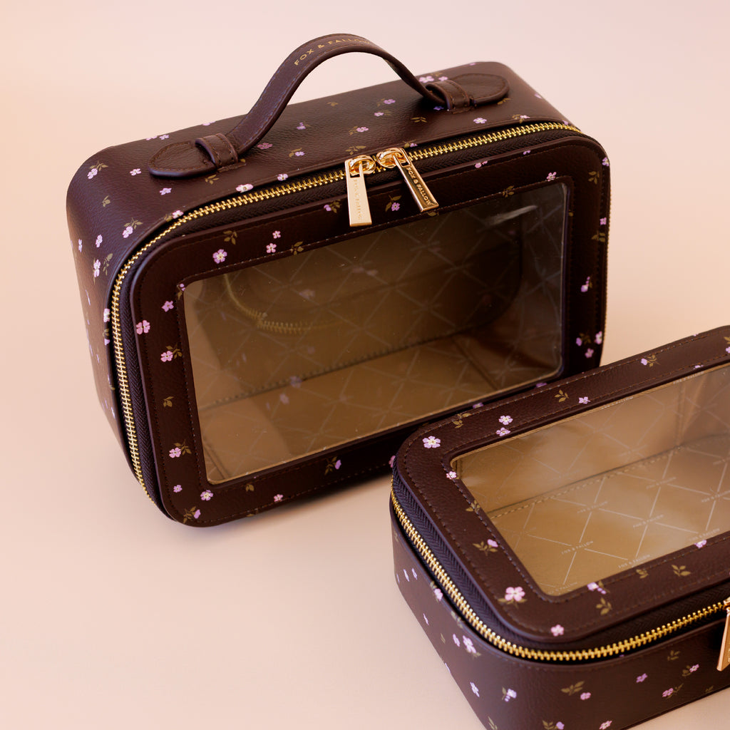 Fox & Fallow Wisteria Cosmetic Nested Trio Set