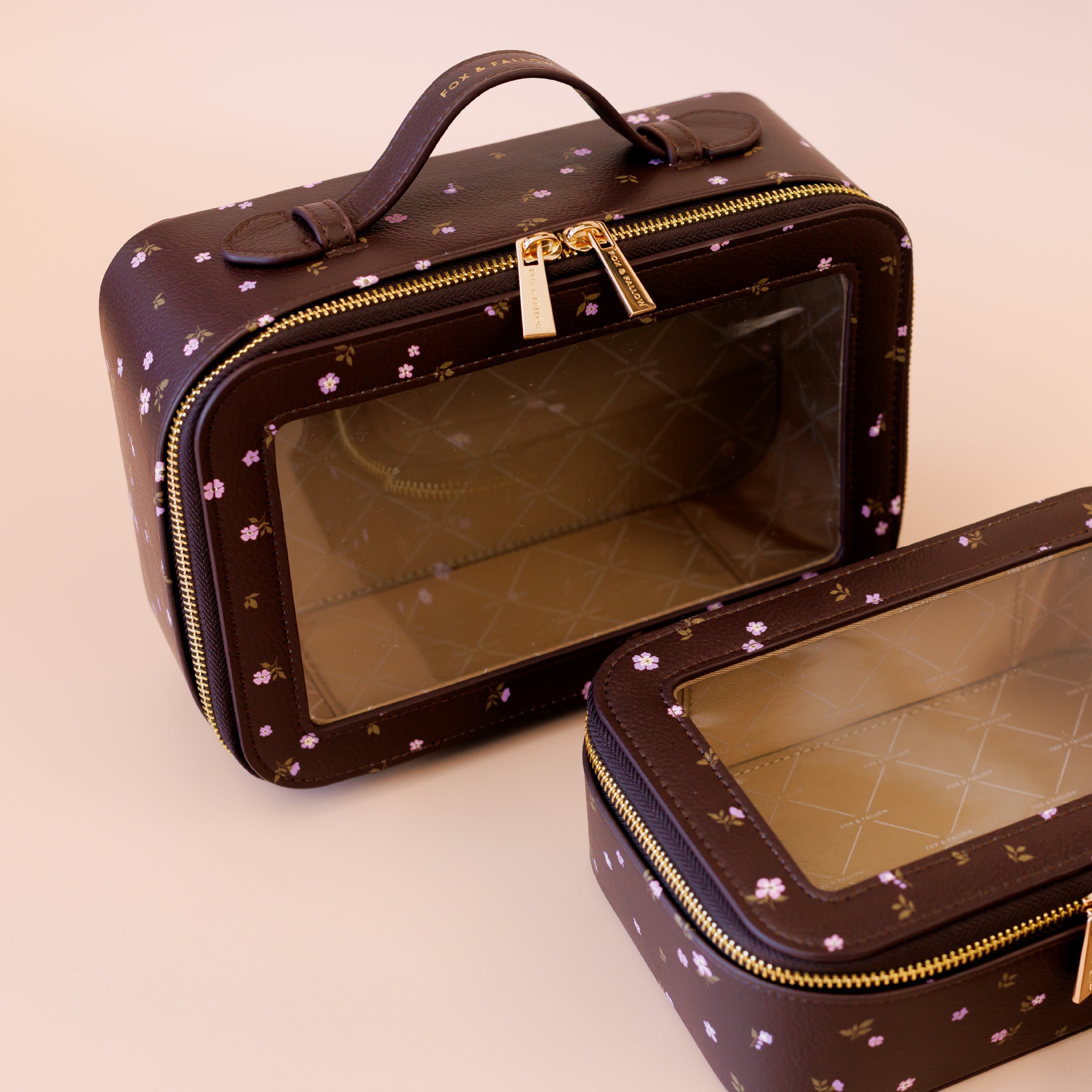 Fox & Fallow Wisteria Cosmetic Nested Trio Set