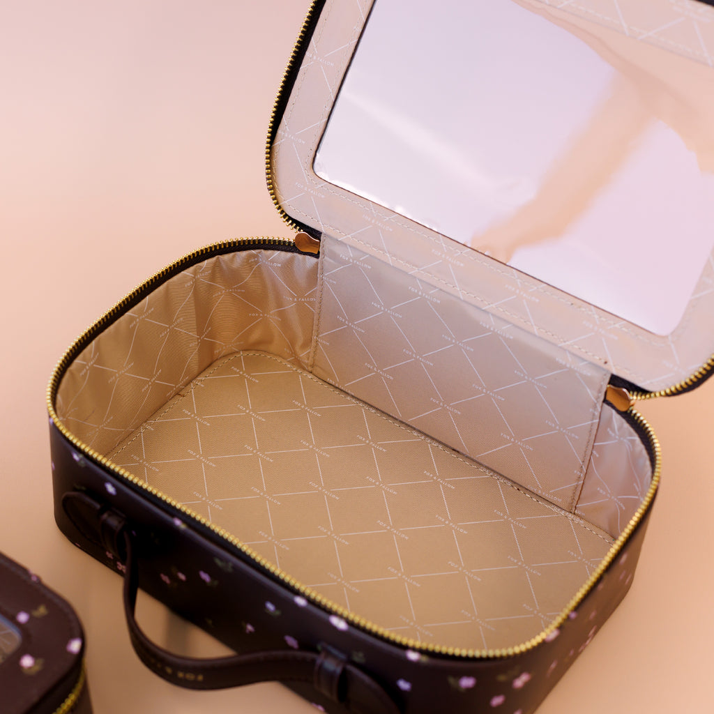 Fox & Fallow Wisteria Cosmetic Nested Trio Set