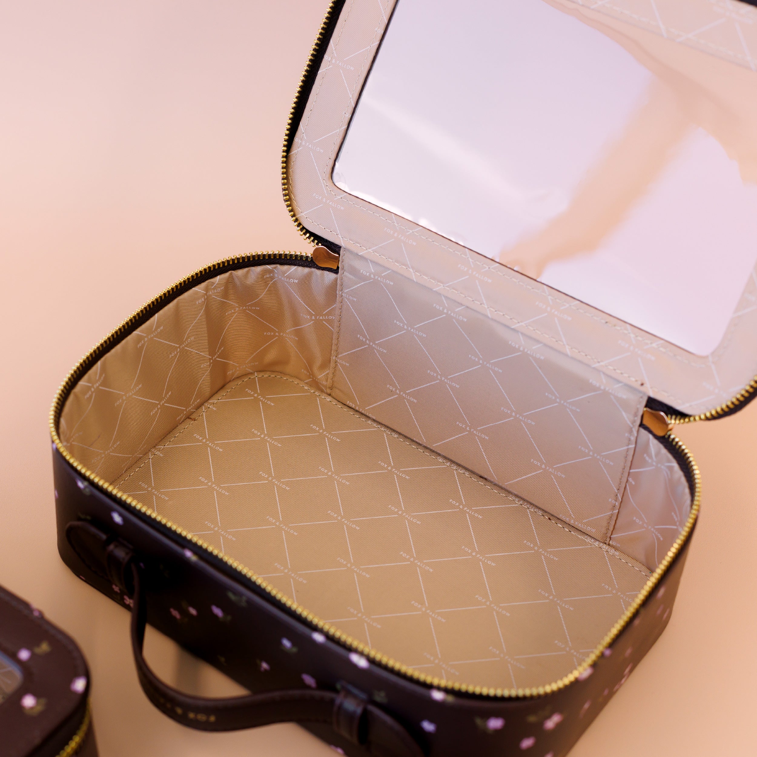 Fox & Fallow Wisteria Cosmetic Nested Trio Set