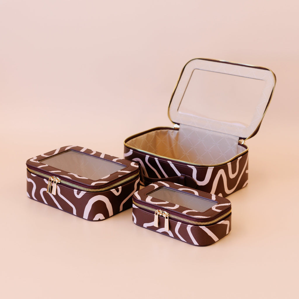 Fox & Fallow Como Cosmetic Nested Trio Set