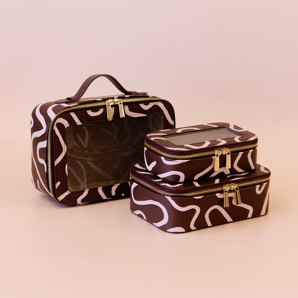 Fox & Fallow Como Cosmetic Nested Trio Set