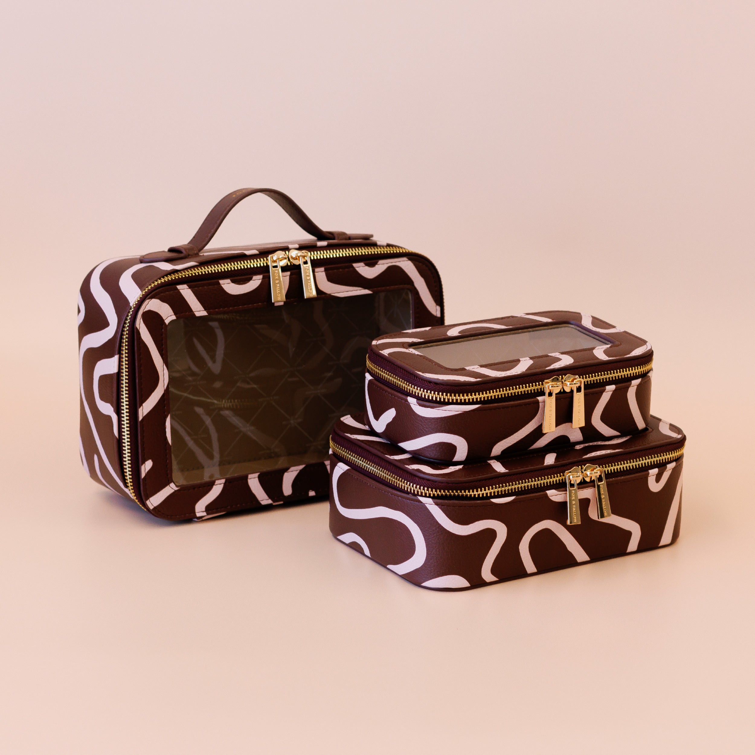 Fox & Fallow Como Cosmetic Nested Trio Set