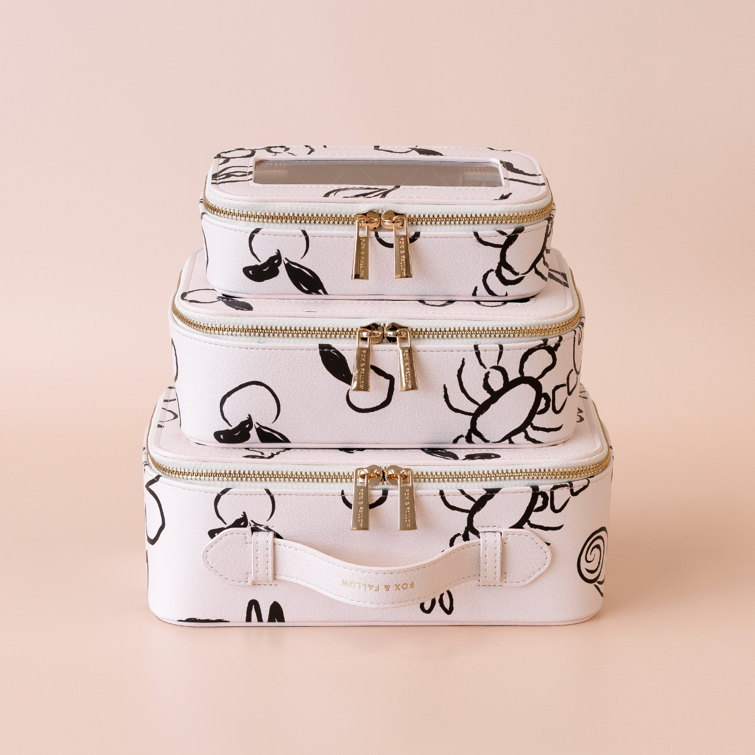 Fox & Fallow Amalfi Cosmetic Nested Trio Set