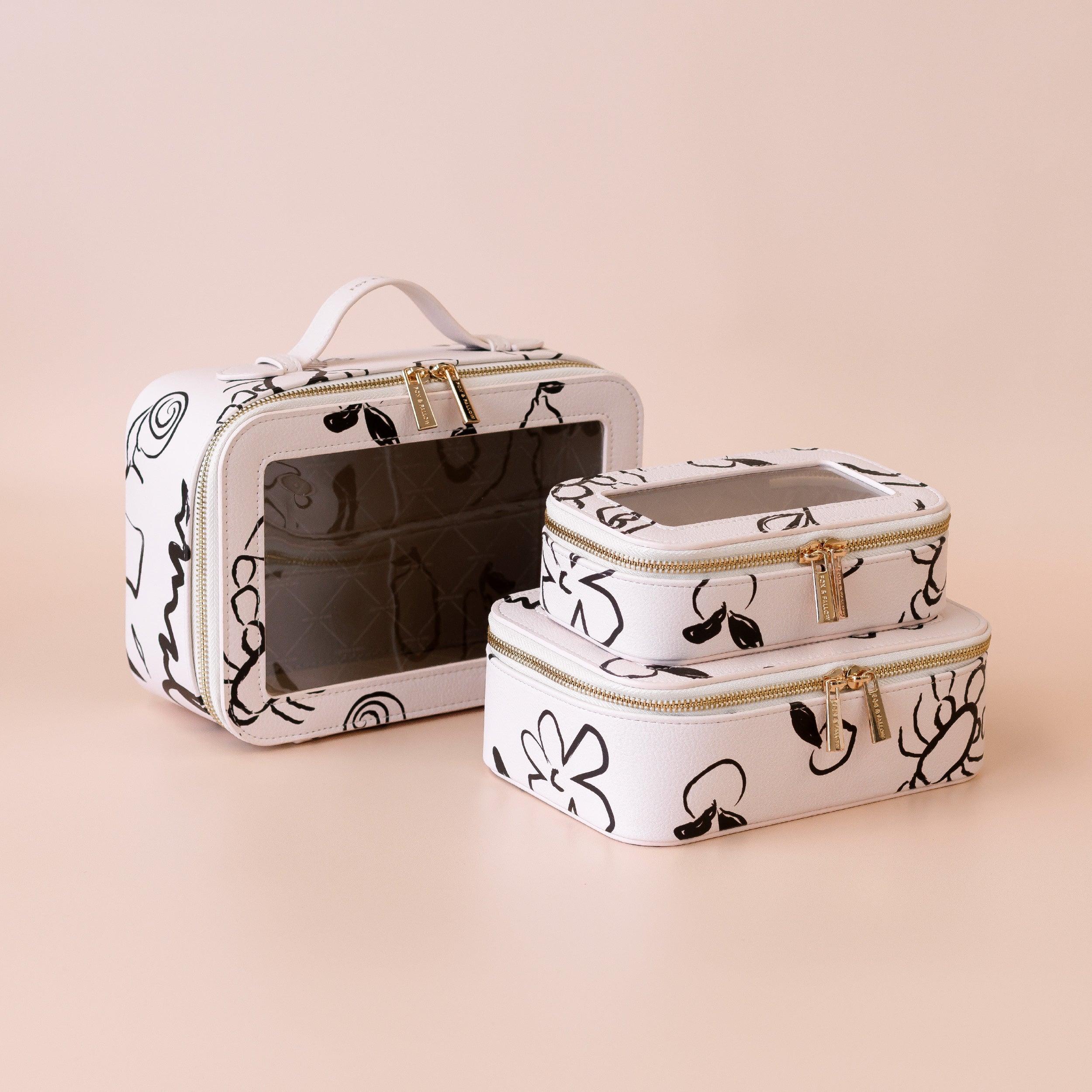 Fox & Fallow Amalfi Cosmetic Nested Trio Set