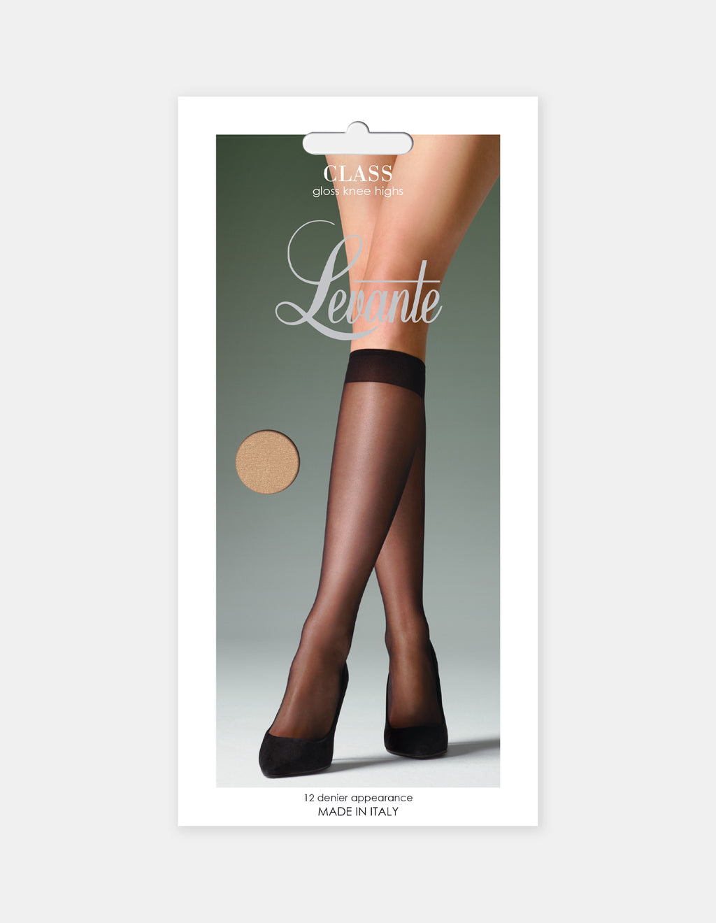 Levante Class Gloss Knee Highs - Natural