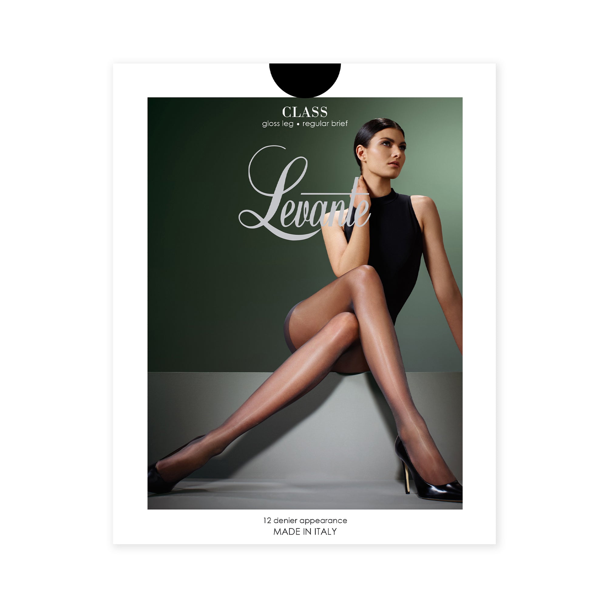 Levante Class Regular Brief Pantyhose - Nero