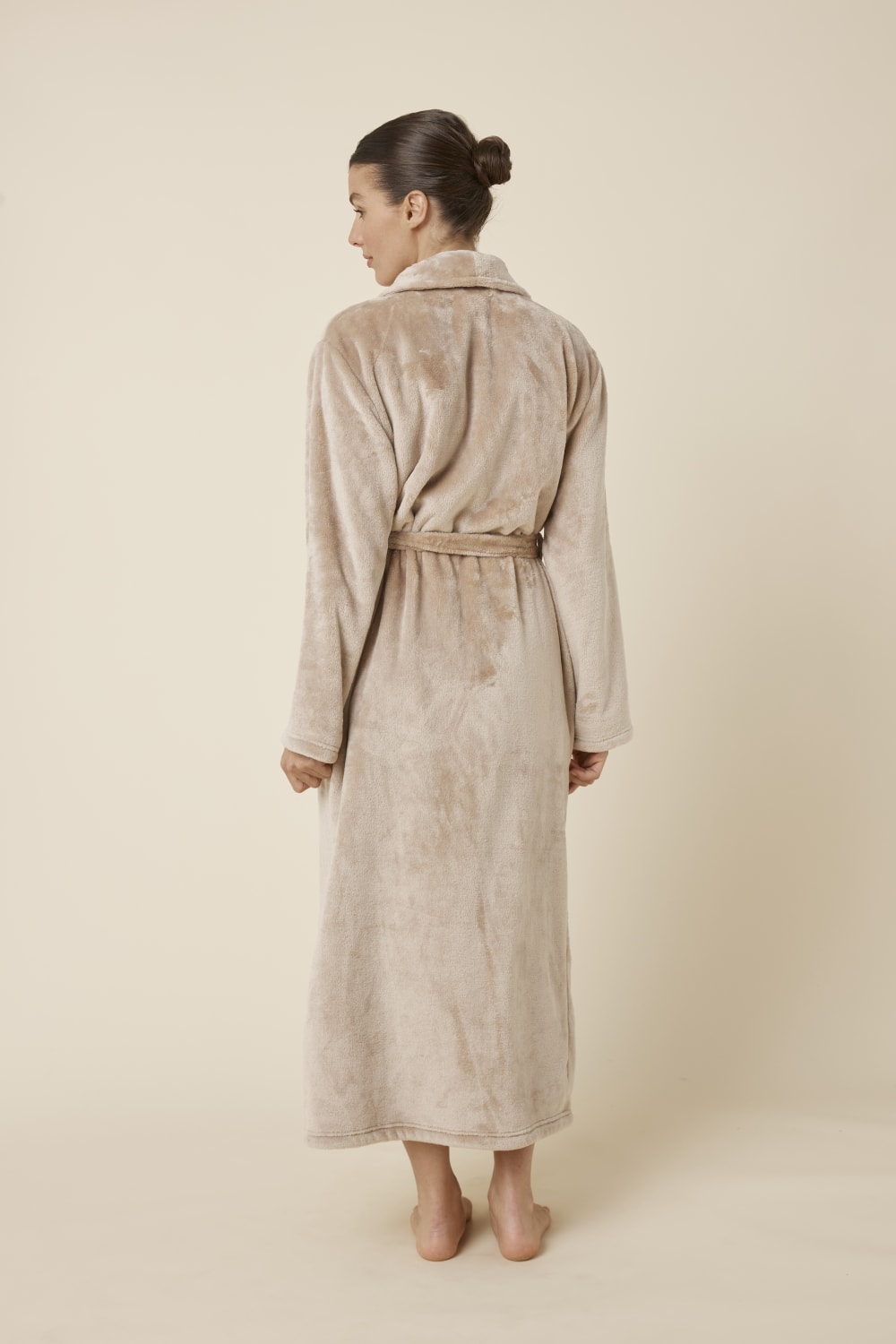 Colette Biscuit Plush Robe - Biscuit