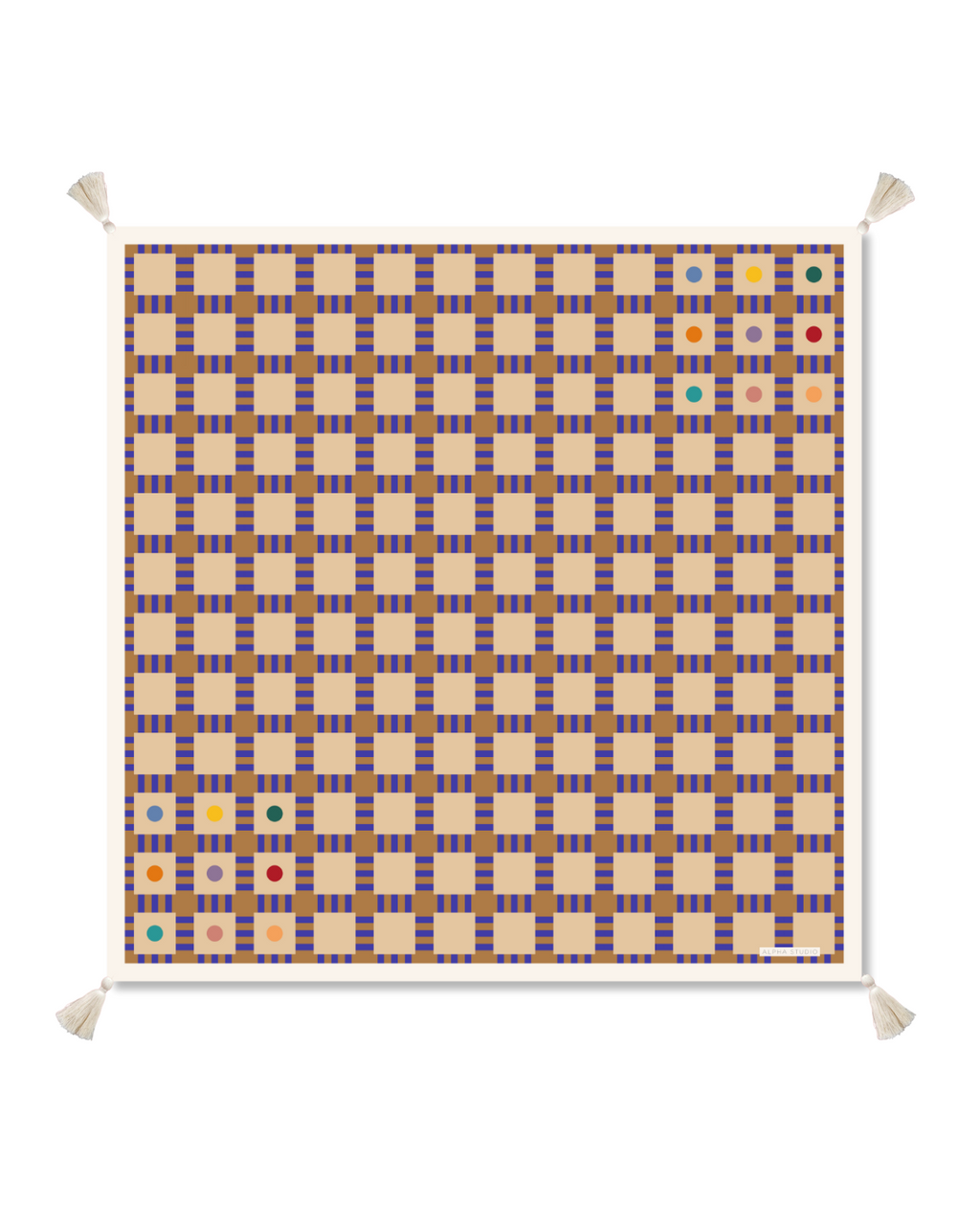 Alpha Studio Cairo Weave 90 Square - Beige