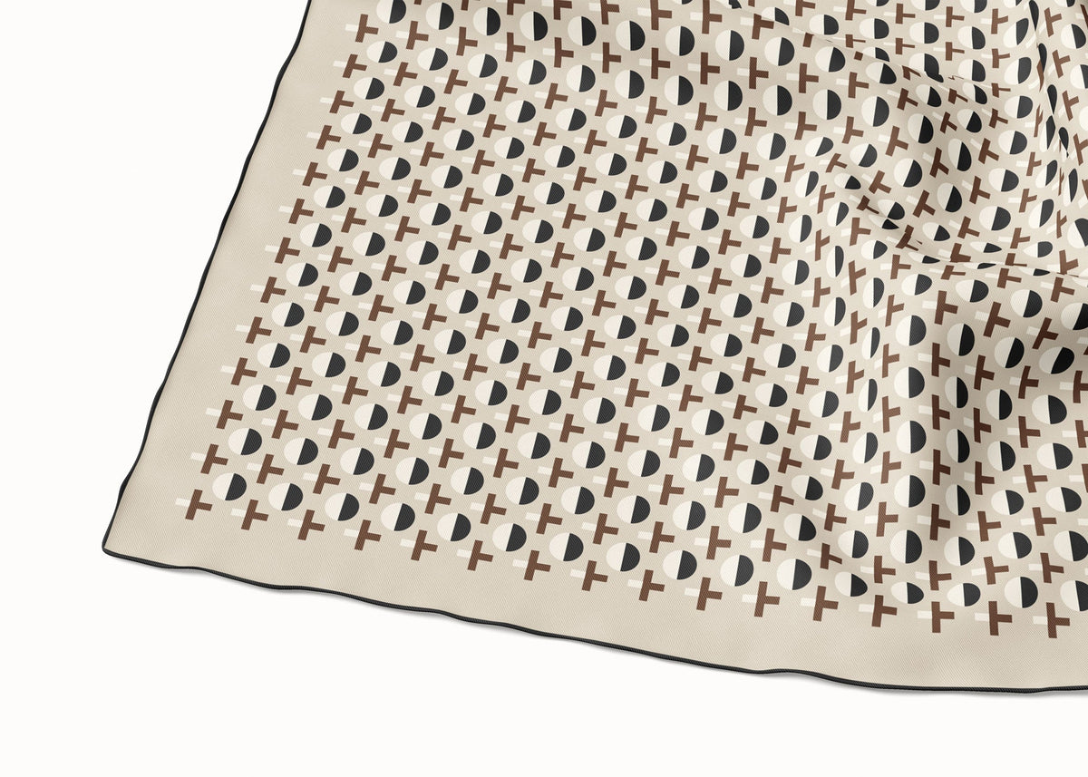 Olympia Coco Linen Combo Midi Scarf