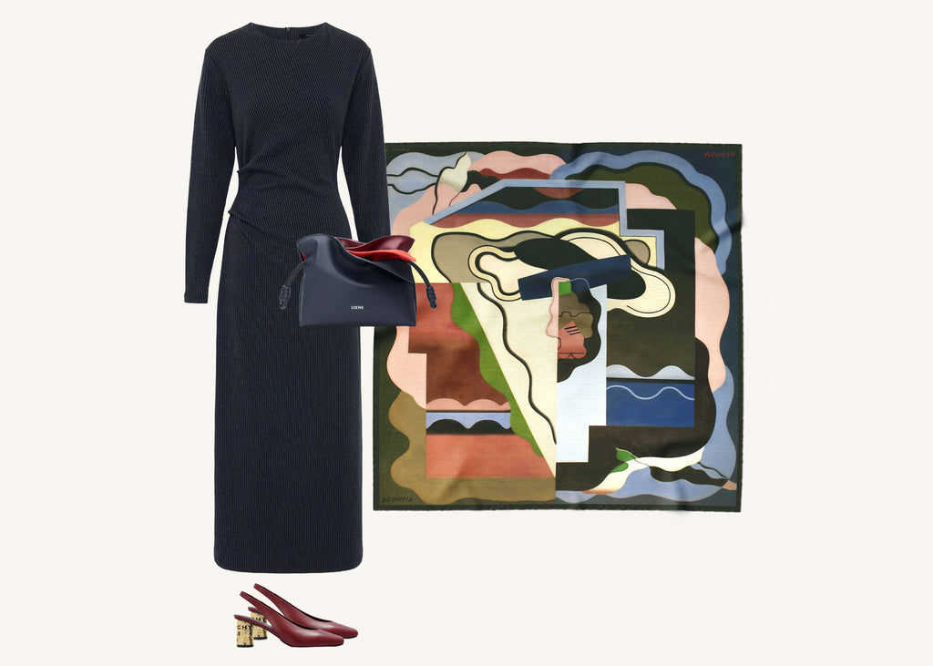 Olympia Colette Midi Silk Scarf