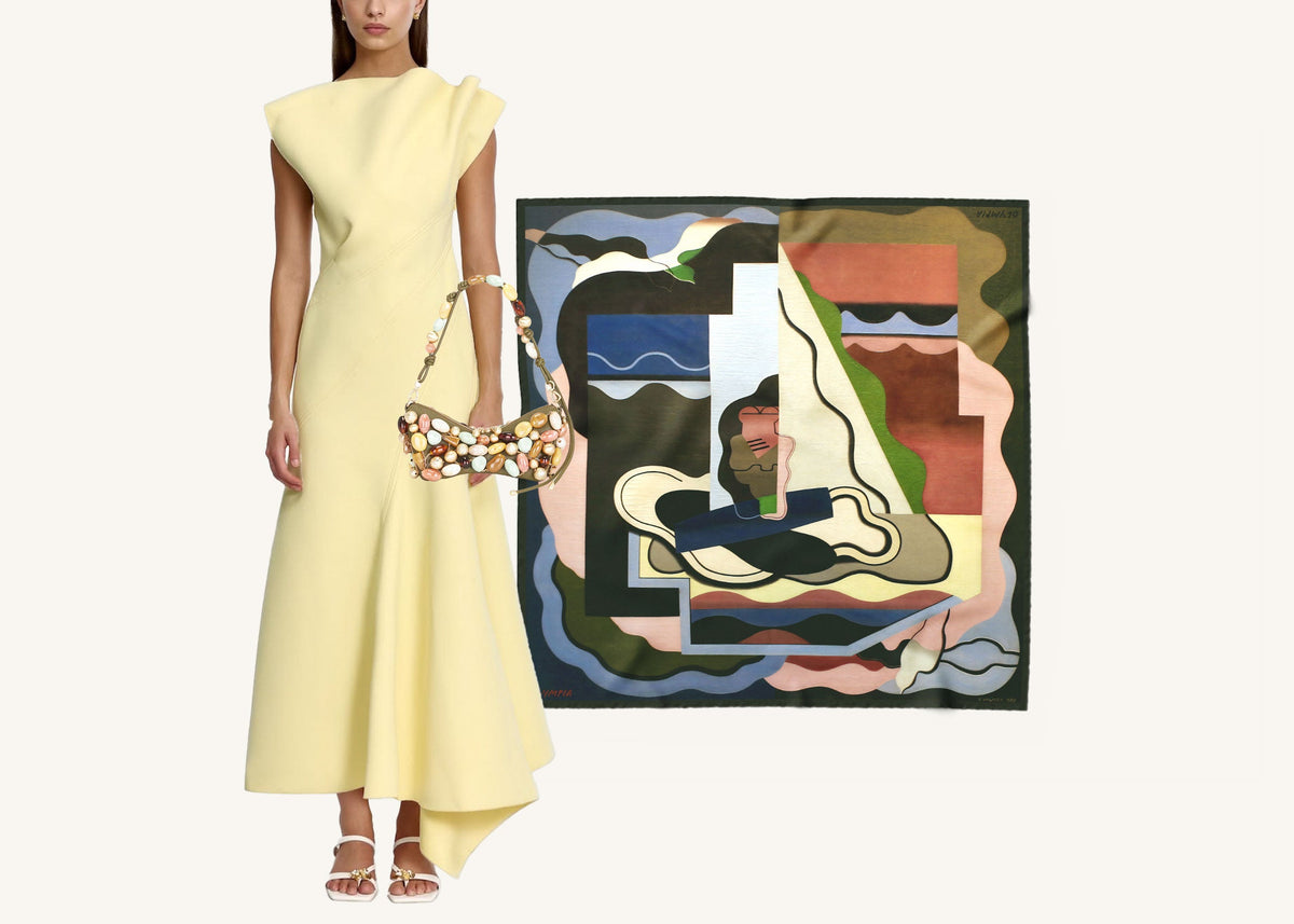 Olympia Colette Midi Silk Scarf