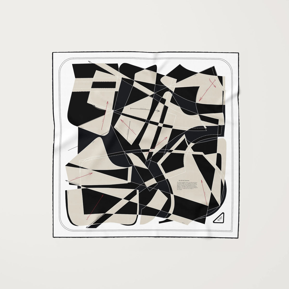Koko Monde Couture Baritone Silk Scarf